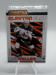 2023-24 Upper Deck Credentials - Orange #3 Clayton Keller /249 - Picture 1 of 2