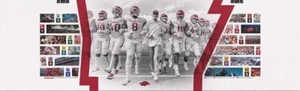 Arkansas Razorbacks 2019 Football Schedule Poster Red White Spring Game SEC - Picture 1 of 1
