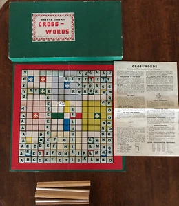 Deluxe Edition Crosswords Board Game Nations Games Inc Vintage - Picture 1 of 11