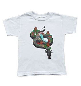 Earth Dragon T-shirt Boys Girls White Size XS-XL Great Wall of China - Picture 1 of 1