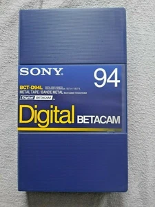 SONY Digital Betacam BCT-D94L Metall Band Professional Video 94 Kassette 557m - Picture 1 of 2