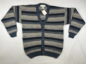 Neu mit Etikett Vintage Robert Stock Strickjacke Pullover Large Herren - Bild 1 von 5