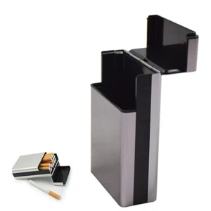 Portable Aluminum Alloy Pocket Box Cigarette Tobacco Cigar Case Pocket - Picture 1 of 3