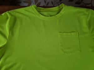 Hemden Warnschutz Sicherheit Arbeit neongrün Tasche Kurzarm - Bild 1 von 9