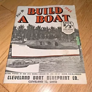 1944 CLEVELAND BOAT BLUEPRINT CO. - BUILD-A-BOAT 25+ Designs - Picture 1 of 10