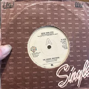 THE DOOBIE BROTHERS - Open Your Eyes 7” Vinyl Single 1978 Record Warner Bros Vg - Picture 1 of 2