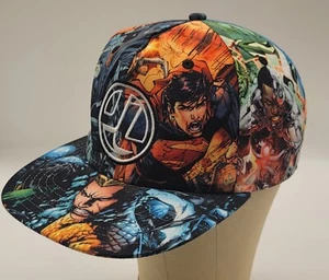 Justice League Hat Character Snapback Baseball Cap Unusex Adjustable DC Comics - Picture 1 of 7