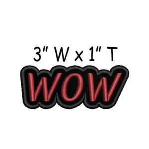 Parche Wow bordado apliques para planchar/coser, regalo vibraciones para jugadores - Imagen 1 de 12