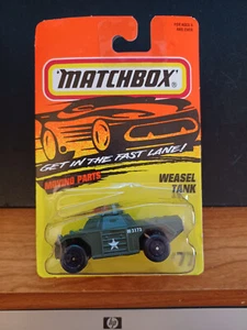Matchbox MB 77 Military Tank Weasel New On Card 1996 - Picture 1 of 8