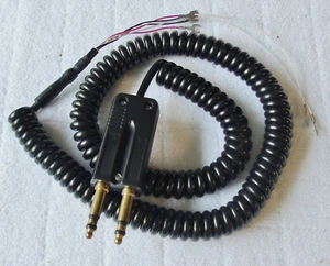 Clarity 50468.001 Model OP4 15' Spade Tip Coiled Cord with 2-Prong PJ425 Plug, - Picture 1 of 4