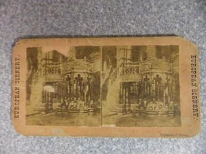 L#A76 Stereoview photo card, European Scenery "Cathedral of Sienne" G condition - Picture 1 of 2