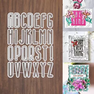 Troqueles de corte de alfabeto alto alargado - letras mayúsculas estilo B - Imagen 1 de 5