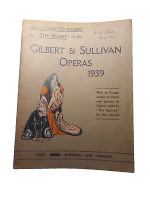 GILBERT & SULLIVAN OPERAS 1939 ILLUSTRATED - Image 1 of 4