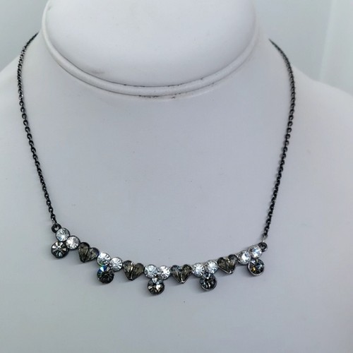 Collana Givenchy cristallo strass cuore pistola metallo