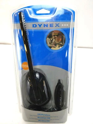 Nuevo Micrófono Dynex USB con Cable, Para Computadora PC de Escritorio, Negro, DX-USBMIC13 Foto 1 de 4