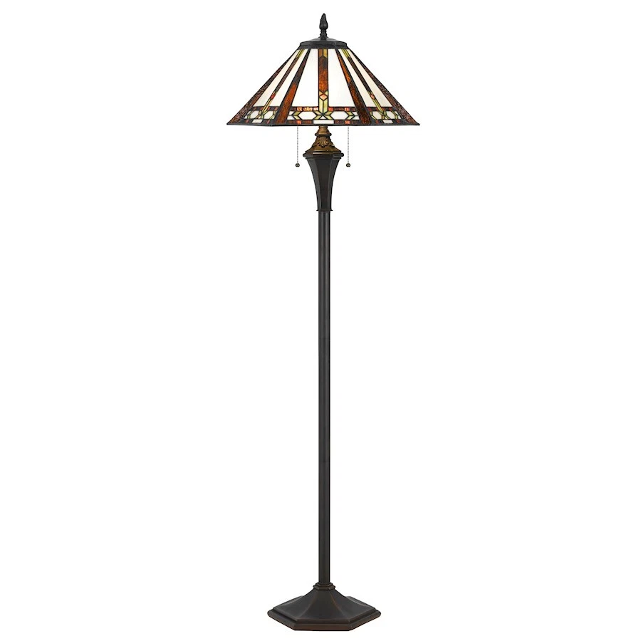 Cal Lighting Tiffany 2 Light Floor Lamp, 61" - BO-2717FL - Image 1 of 1