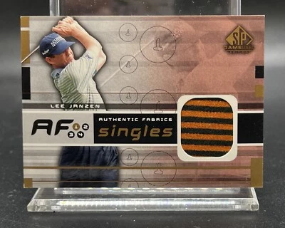 2003 UPPER DECK SP GAME USED LEE JANZEN 2 COLOR GAME-USED SHIRT #AF-LJ - Image 1 of 2