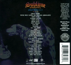 SUBLIME (ROCK) - 3 RING CIRCUS - THE BOOTLEG SERIES: LIVE AT THE PALACE [DIGIPAK - Picture 1 of 1