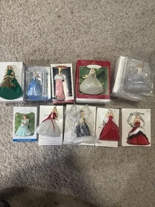 Hallmark Keepsake Barbie Christmas Ornament Lot Of 10 Vintage-2012 - Picture 1 of 13