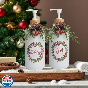 BOXJINCO Christmas Soap Dispenser,Christmas Decoration Bathroom Hand Soap Dis - Picture 1 of 5