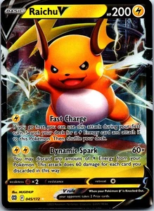 Raichu V Holo Ultra Raro SWSH09 SWSH09: Brilliant Stars 045/172 Casi Nuevo - Imagen 1 de 2