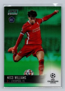 2020-21 Stadium Club Chrome UEFA Champions League #27 Neco Williams Green #/99 - Picture 1 of 2
