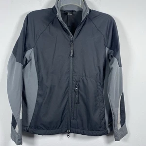 REI Women’s Black Gray Full Zip Nylon Polyester Jacket Size M Outdoor Hiking - Picture 1 of 7
