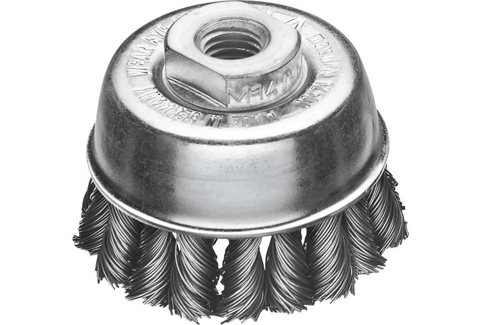 LESSMANN Topfbürste Ø 65 mm M14 Drahtstärke 0,5 mm Stahl Wechselzopf 12500 min-¹ - Bild 1 von 1