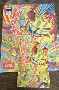 Revista PSA 2025 SDCC EXCLUSIVA con tarjeta promocional Alex Ross Marvel Fantastic Four  - Imagen 1 de 2