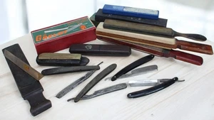 Konvolut 4 alte Rasierer Kohleschneider mit 6 Schärfschärfer (Ref#G-799) - Bild 1 von 16