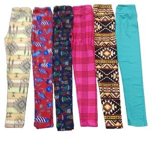 LOTE de 6 Leggings LuLaRoe Preadolescentes/Niños Multicolores Surtidos - Lote # 27 - Nuevos sin Etiquetas - Imagen 1 de 4