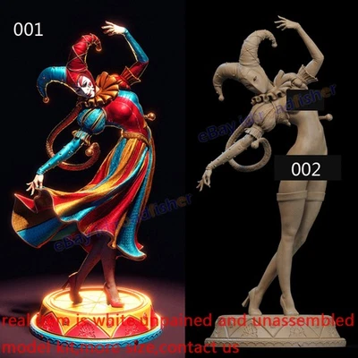 Jester Female Joker 1/8 1/4 1/3 Model Kit Unpainted Unassembled 3D Print 2 Ver. - Image 1 of 4