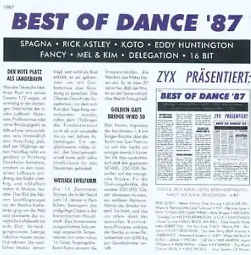 Various - Best of Dance '87 - Bild 1 von 1