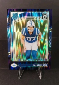 Amortiguador óptico púrpura Laiatu Latu 2024 Donruss y Anthony Gould plateado automático - Imagen 1 de 5