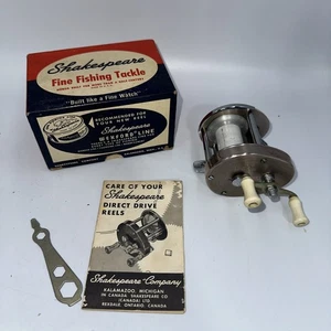 Vintage Shakespeare Direct Drive No. 1928 Model FC Reel Box Insert & Manual - Picture 1 of 10