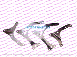 BSA A7 A10 GOLD STAR ENGINE /MOTOR GEAR BOX BRACKETS STEEL CHROME /FIT FOR - Picture 1 of 10