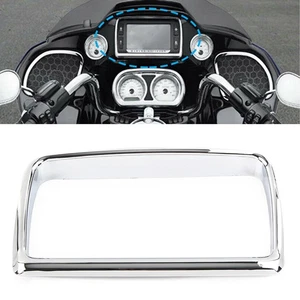 Chrome Radio Trim Bezel For Harley Road Glide FLTRX Special FLTRXS Ultra FLTRU - Picture 1 of 9