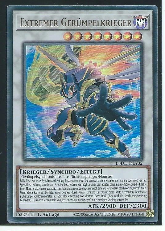 YU GI OH EXTREMER GERÜMPELKRIEGER  L5DD-DEY32 ULTRA RARE 1.AUFLAGE - Bild 1 von 1