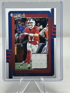 2025 Donruss Football Josh Allen Threads Patch #DTH-JAN Buffalo Bills - Picture 1 of 9