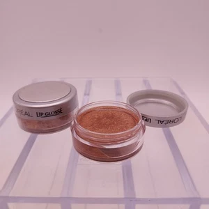 LOTTO 2 Loreal Lip Glosse Pot ORO MINIERA sigillati RARI - Foto 1 di 5