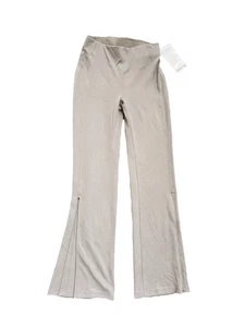 Lululemon Mujer Talla 6 Cepillado Softstreme Costilla Cremallera Acampanado 32.5” Gris NUEVO CON ETIQUETA - Imagen 1 de 6