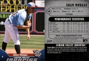 Adam Morgan 2015 Choice Lehigh Valley IronPigs #19 Card FREE SHIP *AutographDen* - Picture 1 of 1