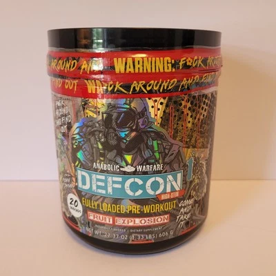 Anabolic Warfare DEFCON 1 Fruit Explosion [1.33 lbs] High Stim Pre Workout Ex 26 - Image 1 of 2