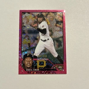 Oneil Cruz 2023 Topps Chrome Magenta Speckle Refractor #15 Pirates /350 - Bild 1 von 2