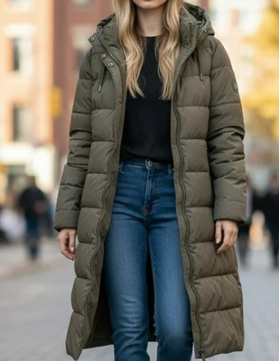 C&A Damen Jacke Winter Kapuzenjacke Mantel Parka Herbst/Winter Grün Gr. 52 - Bild 1 von 4