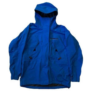 VTG LL Bean All Conditions Women’s Gore-tex Windbreaker Jacket Hoodie Blue S/M - Picture 1 of 22