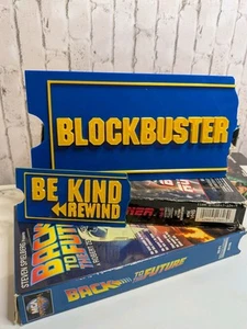 Blockbuster Sign + Be Kind Rewind 3D Printed 90s Movie Decor Retro VHS Gift Set - Picture 1 of 7