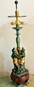 Frederick Cooper Symphony Frogs Lamp Vintage Eclectic Cottage Anthropomorphic - Picture 1 of 18