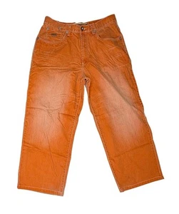 Pantalones de mezclilla ENYCE vintage naranja holgados calce suelto hip hop 34 ropa de calle - Imagen 1 de 10