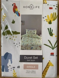Homelife Safari Animals Duvet Set. Single. BNIP. - Picture 1 of 5